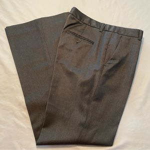 Theory Grey With Green Pinstripe Dress Slacks Size 4